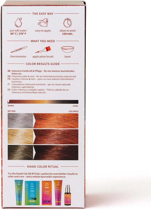Actual product image Khadi Pure Henna (Red)
