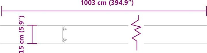 Produktbild vidaXL Rasenkante (103 cm)