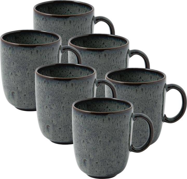 Produktbild Like. by Villeroy & Boch like Villeroy & Boch Lave gris Becher mit Henkel 0,4 l Set6 (400 ml, 1 x)