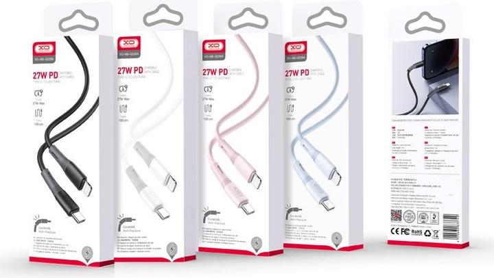 Actual product image xO cable NB-Q226A USB-C - Lightning 1m 27W pink (1 m, 27 W)