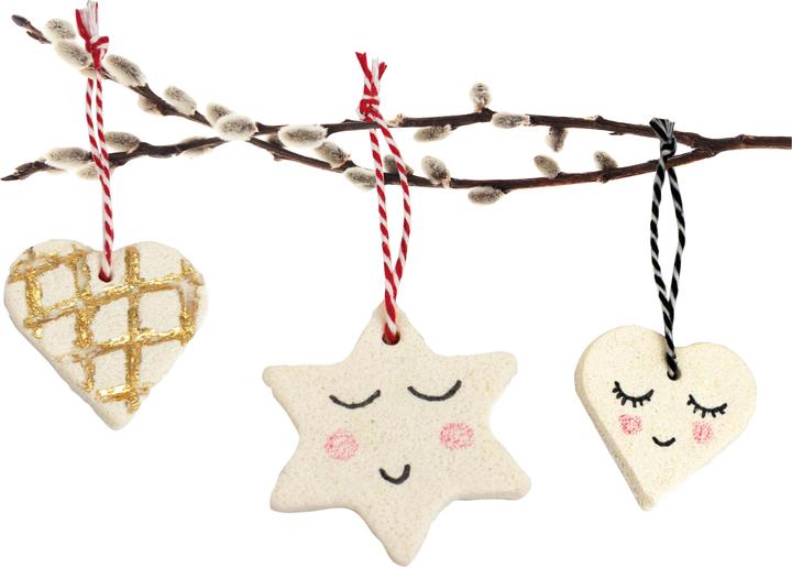 Actual product image Creative Set "Salt Dough Pendant Heart & Star