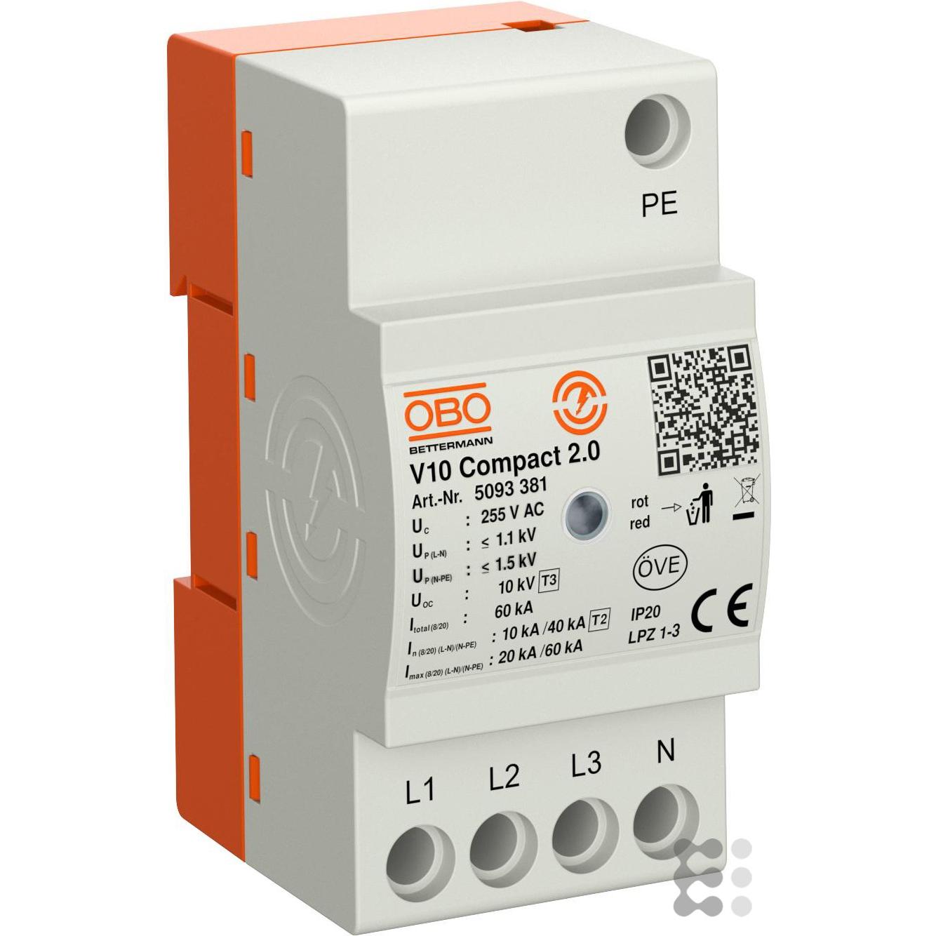 OBO Bettermann, Überspannungsschutz, BETTERMANN V10 Compact2.0