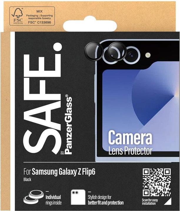 Produktbild PanzerGlass SAFE.by Lens Protector Samsung Z Flip 6 -black (1 Stk., Samsung Galaxy Z Flip6)