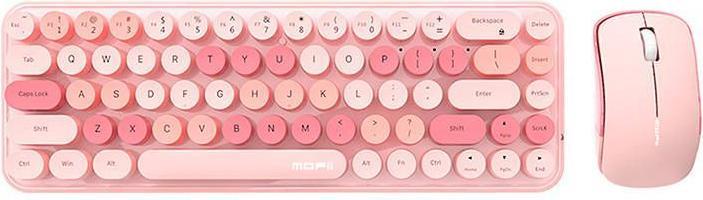 Produktbild Mofii Wireless keyboard + mouse set Bean 2.4G (Pink) (Eng. Int., Kabellos)
