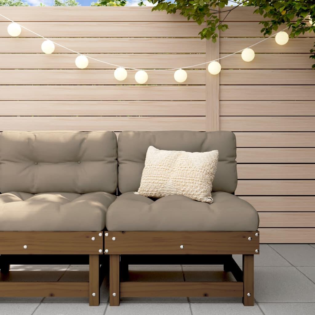 VidaXL, Gartenlounge, Garten-Mittelsofa Honigbraun Massivholz Kiefer,Farbe