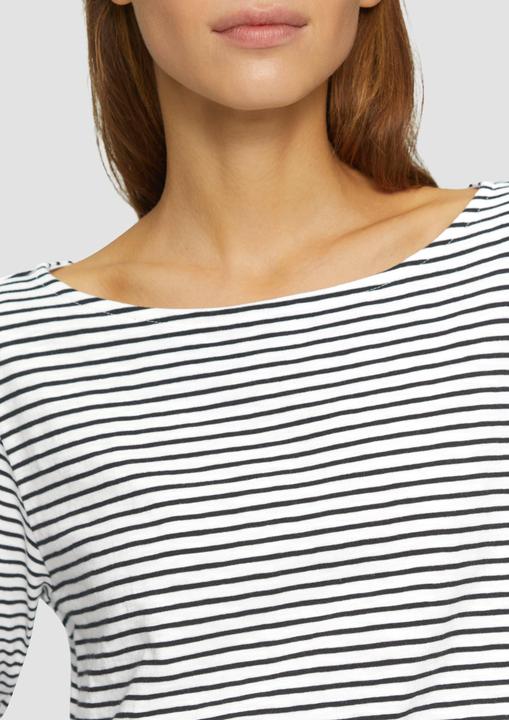 Produktbild S.Oliver T-Shirt Longsleeve mit Flammgarnstruktur und U-Boot-Ausschnitt (38)