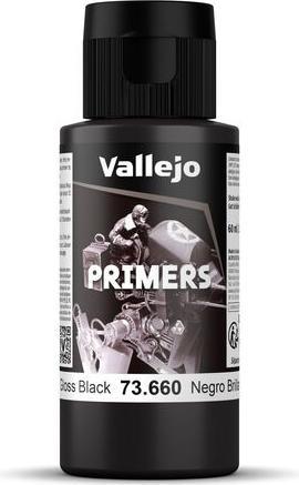 Actual product image Vallejo Surface Primer - Gloss Black Primer (73.660)