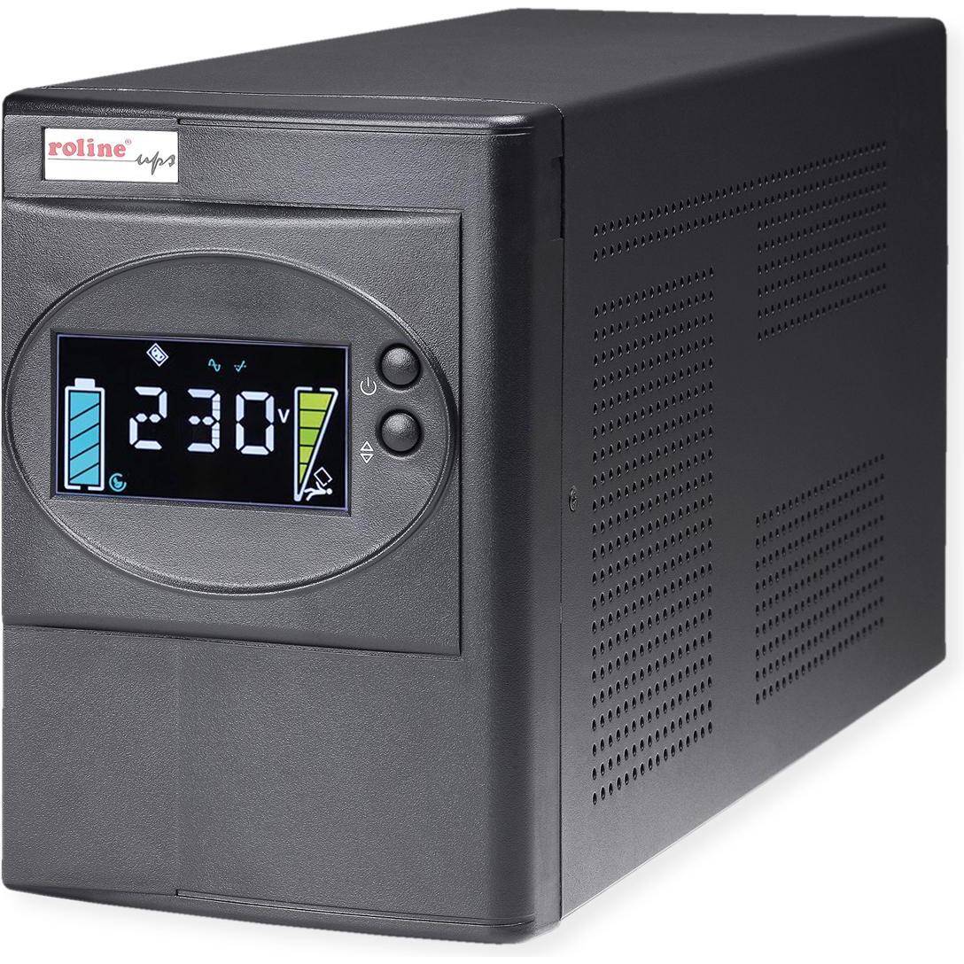 Roline LineSecure III 1500 - Line Interaktive USV (1500 VA, 1200 W, Line-Interaktiv USV), USV