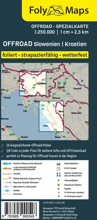 Immagine prodotto FolyMaps OFFROAD Slovenia Croazia 1:250 000