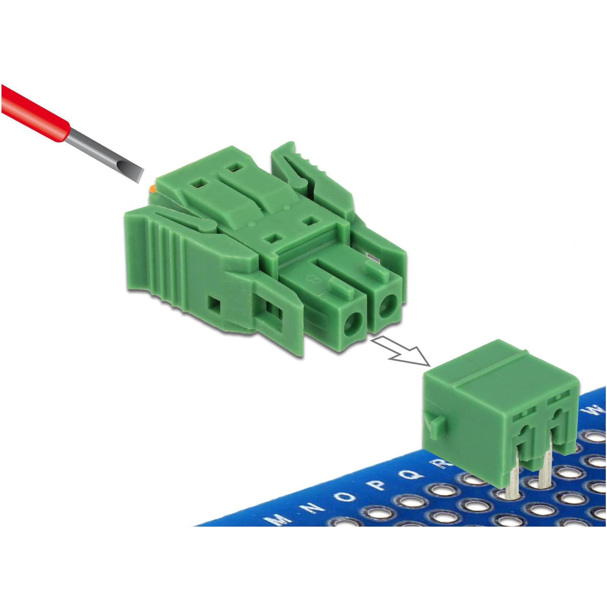 Delock Terminalblock Raster horizontal (Kabel Zubehör) (65952)