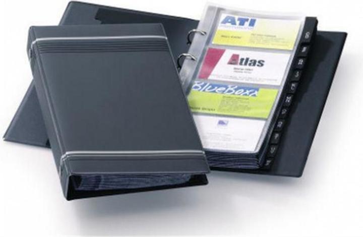 Produktbild Durable Visitenkartenbuch Visifix für 200 Visitenkarten, Anthrazit (57 x 90 mm)