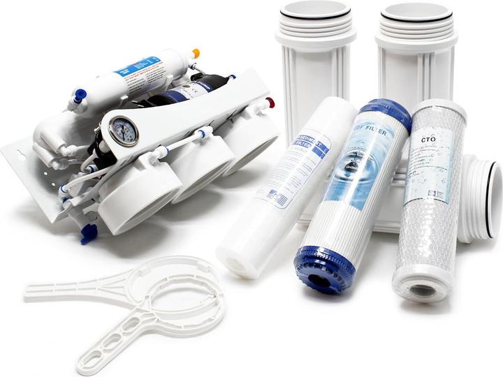 Produktbild Naturewater 5 Stufen Umkehrosmose RO 180 L/Tag Druckanzeige Druckerhöhungspumpe