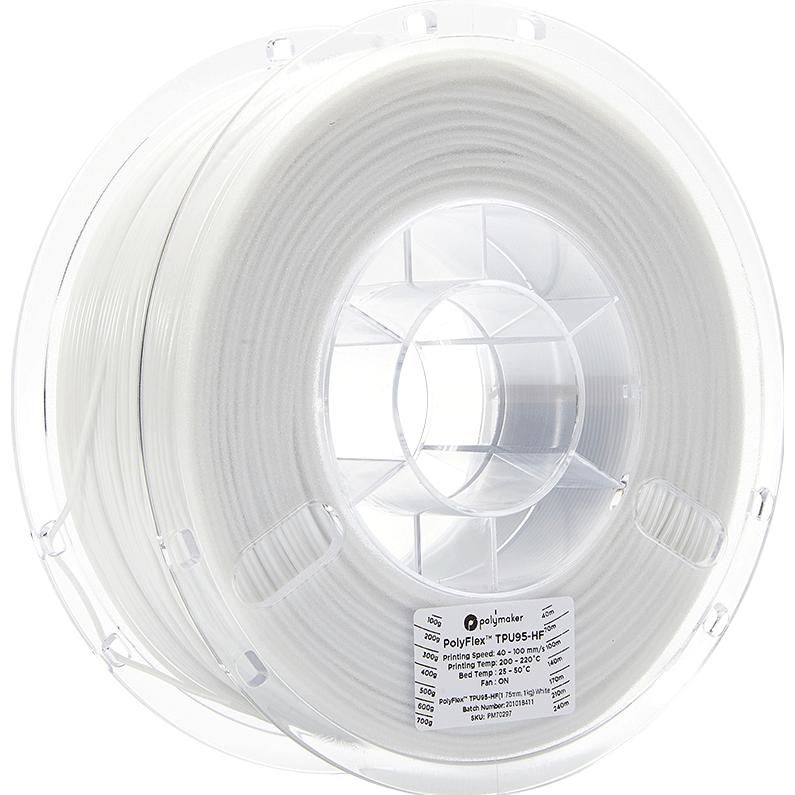 Polymaker PolyFlex TPU95-HF - White - 1.75mm - kaufen bei Galaxus