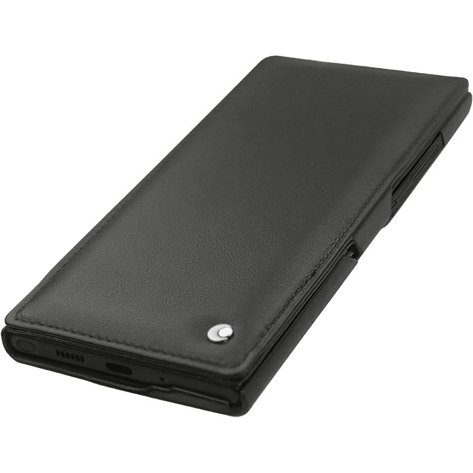 Thumbnail - Noreve Lederschutzhülle horizontal (Samsung Galaxy S22 Ultra), Smartphone Hülle, Grau