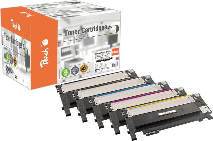 Actual product image Peach Toner CLT-406S Multipack Plus (M, C, Y, FC)