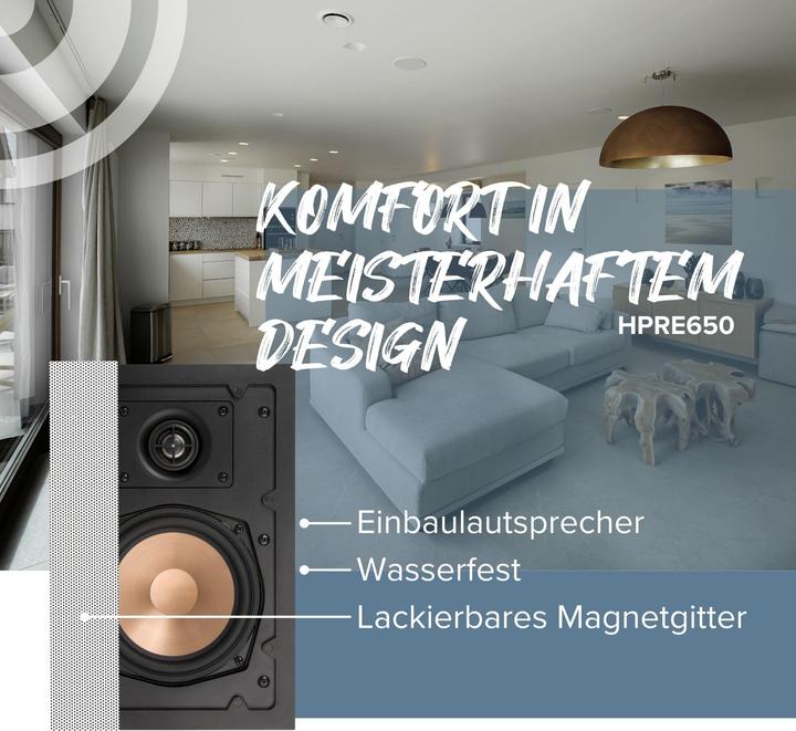 Actual product image Artsound HPRE650, rechth. inbouw HAPPI LS, 85W, wit (1 pcs.)
