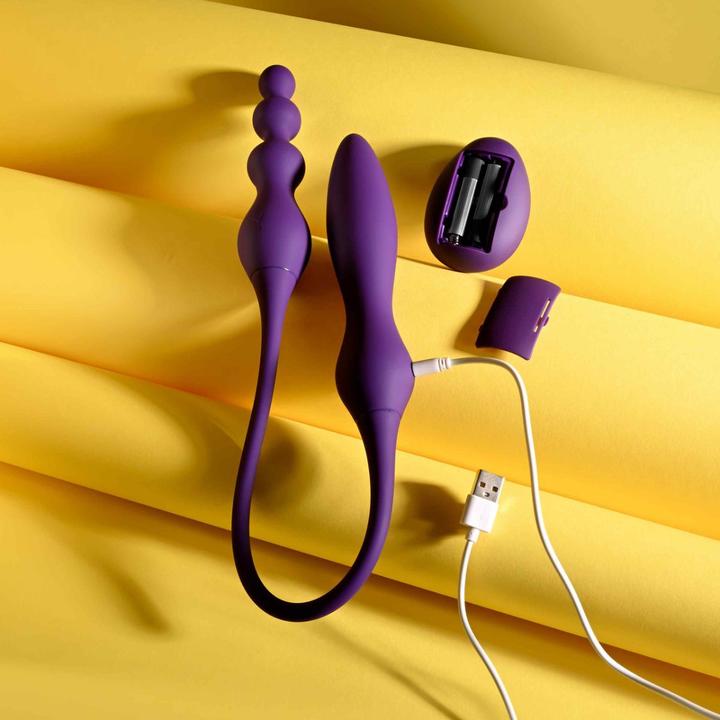 Actual product image Playboy - This & That Double Vibrator - Purple