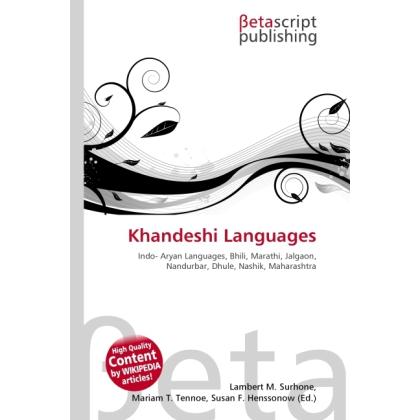 Khandeshi Languages, Fachbücher von Lambert M. Surhone, Miriam T. Timpledon, Susan F. Marseken