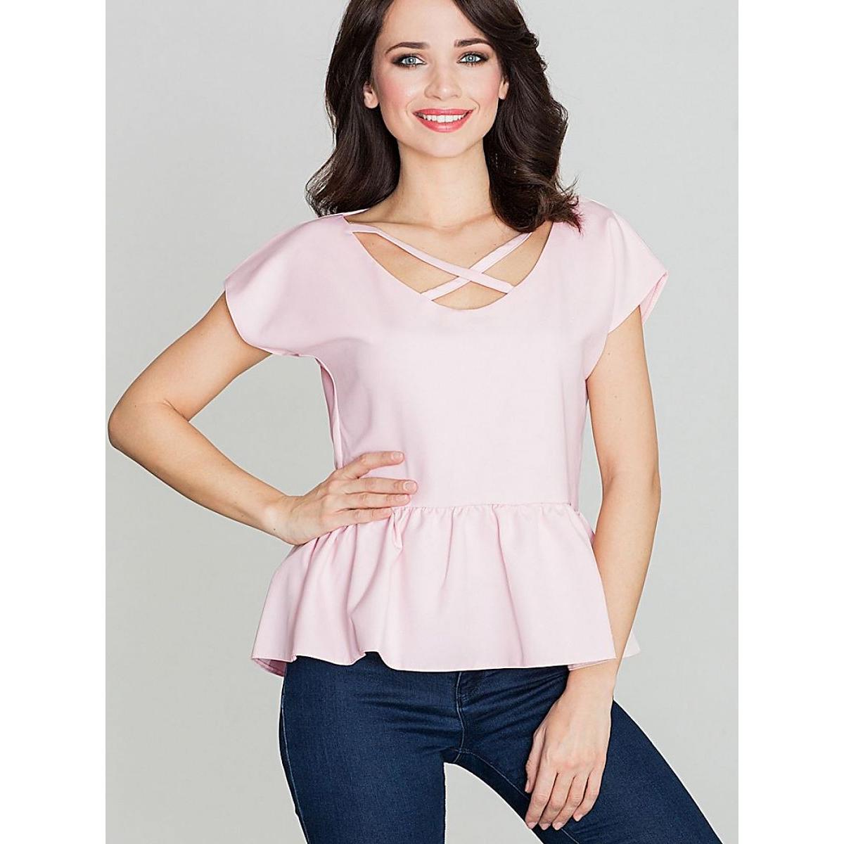 Lenitif, Damen, Bluse, Bluse, Rosa, (L, XL)