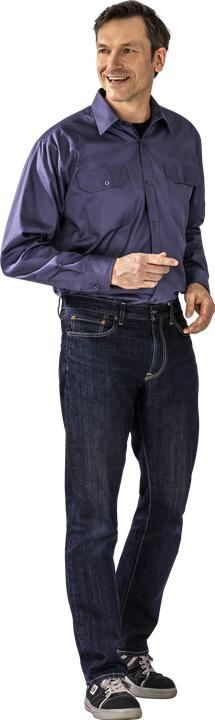 Immagine prodotto Planam Camicia in twill manica 1/1 grigio 45/46 47/48 (48)