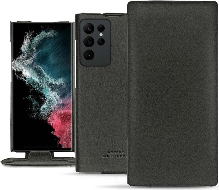 Noreve Lederschutzhülle vertikal (Samsung Galaxy S22 Ultra (5G))