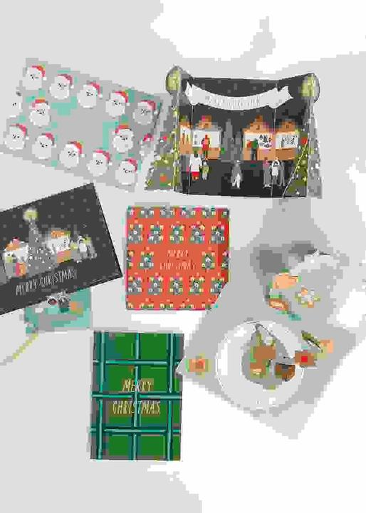 Rico Design Pop Up Karte für Geldgeschenke, Weihnachtsmarkt, A5/C5 FSC MIX