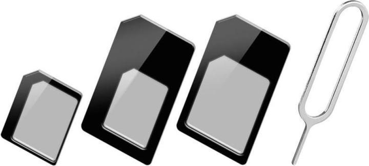 Produktbild PowerGuard Sim Card Adapter Set mit Opening Tool (4-in-1)
