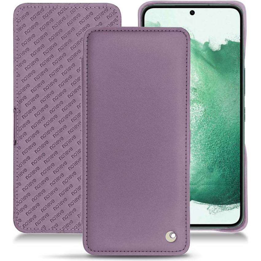 Noreve Lederschutzhülle horizontal (Samsung Galaxy S22+ 5G), Smartphone Hülle, Violett