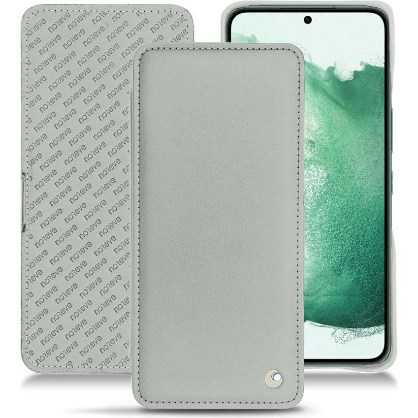 Noreve Lederschutzhülle horizontal (Samsung Galaxy S22+ 5G), Smartphone Hülle, Grau
