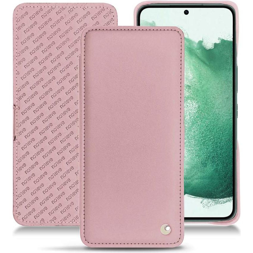 Noreve Lederschutzhülle horizontal (Samsung Galaxy S22+ 5G), Smartphone Hülle, Rosa