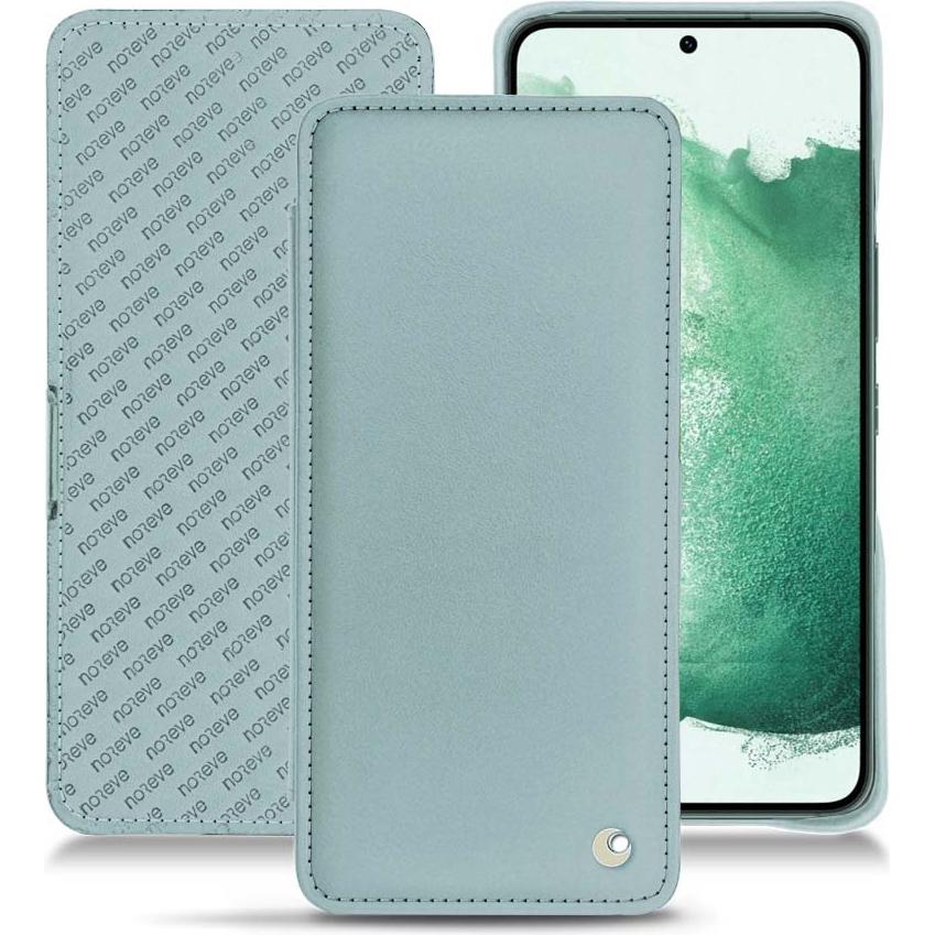 Noreve Lederschutzhülle horizontal (Samsung Galaxy S22+ 5G), Smartphone Hülle, Blau