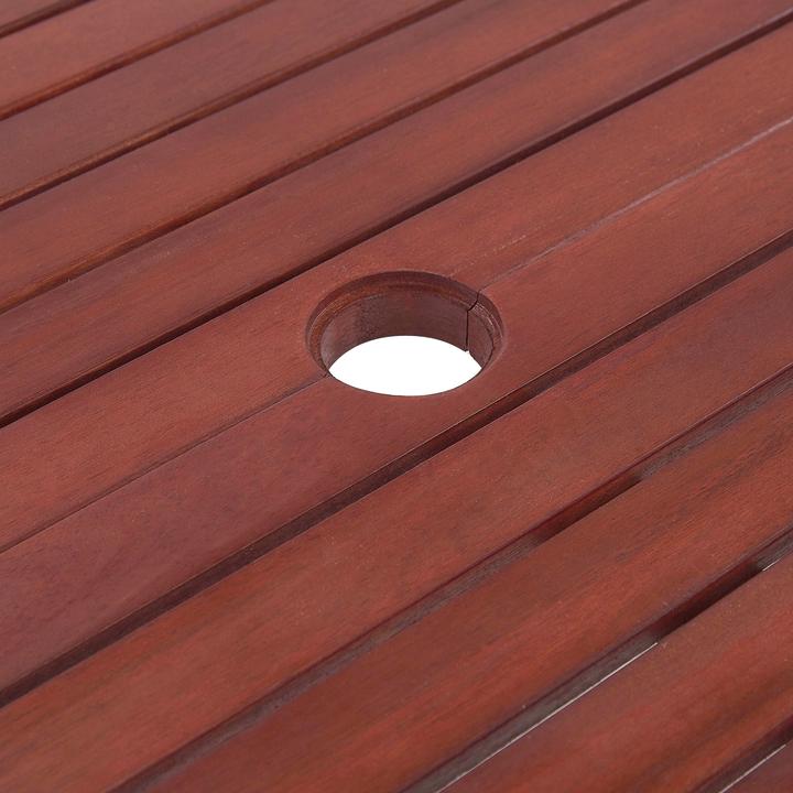 Immagine prodotto Beliani Tavolo da giardino in legno di acacia 160 / 220 x 90 cm rettangolare allungabile TOSCANA (90 cm)