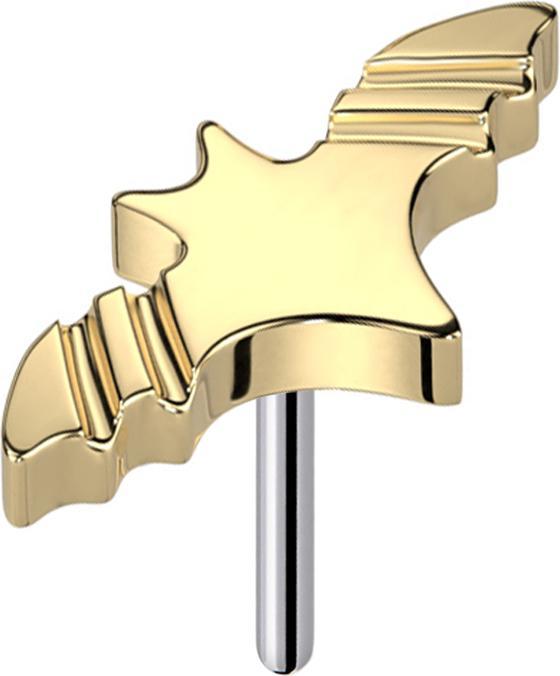 Image du produit Star Piercing Threadless Basic Chauve-souris plaqué or (sans laiton, Titane)