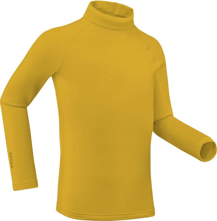 Produktbild Wedze Skiunterwäsche Funktionsshirt Kinder hoher Kragen - BL 500 gelb (128)