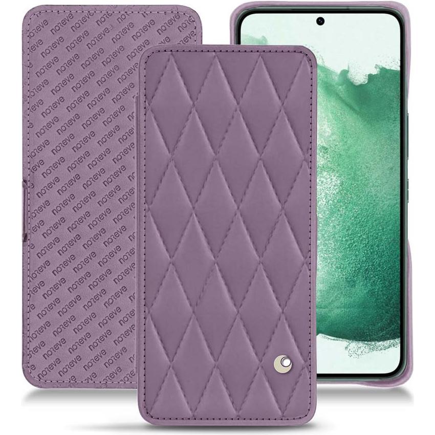 Noreve Lederschutzhülle horizontal (Samsung Galaxy S22+ 5G), Smartphone Hülle, Violett