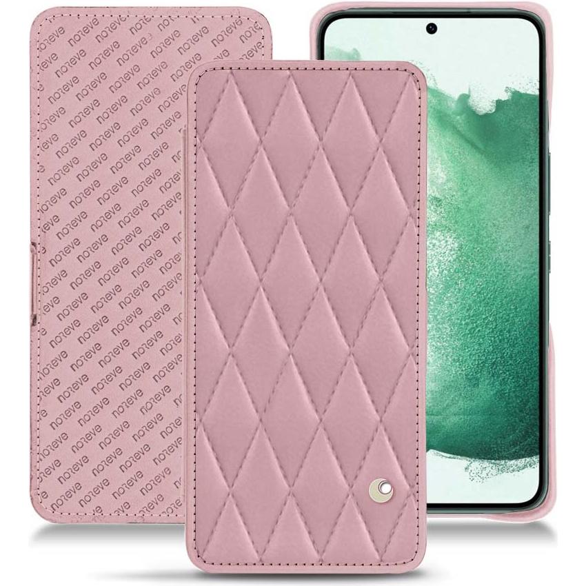 Thumbnail - Noreve Lederschutzhülle horizontal (Samsung Galaxy S22+ 5G), Smartphone Hülle, Rosa