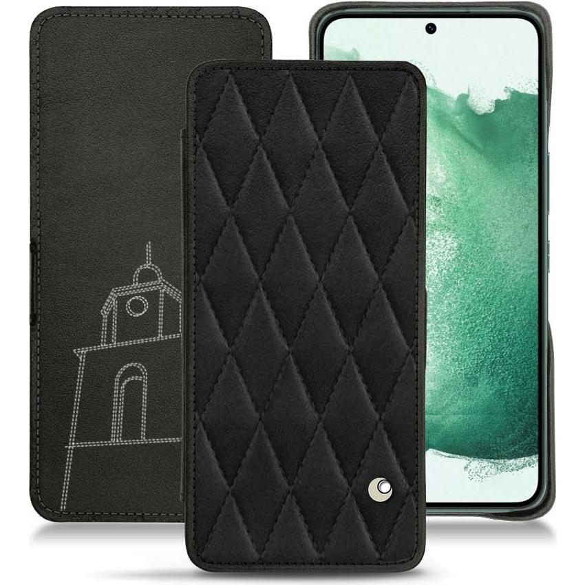 Thumbnail - Noreve Lederschutzhülle horizontal (Samsung Galaxy S22+ 5G), Smartphone Hülle, Schwarz
