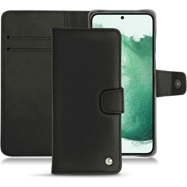 Noreve Lederschutzhülle Wallet (Samsung Galaxy S22+), Smartphone Hülle, Schwarz