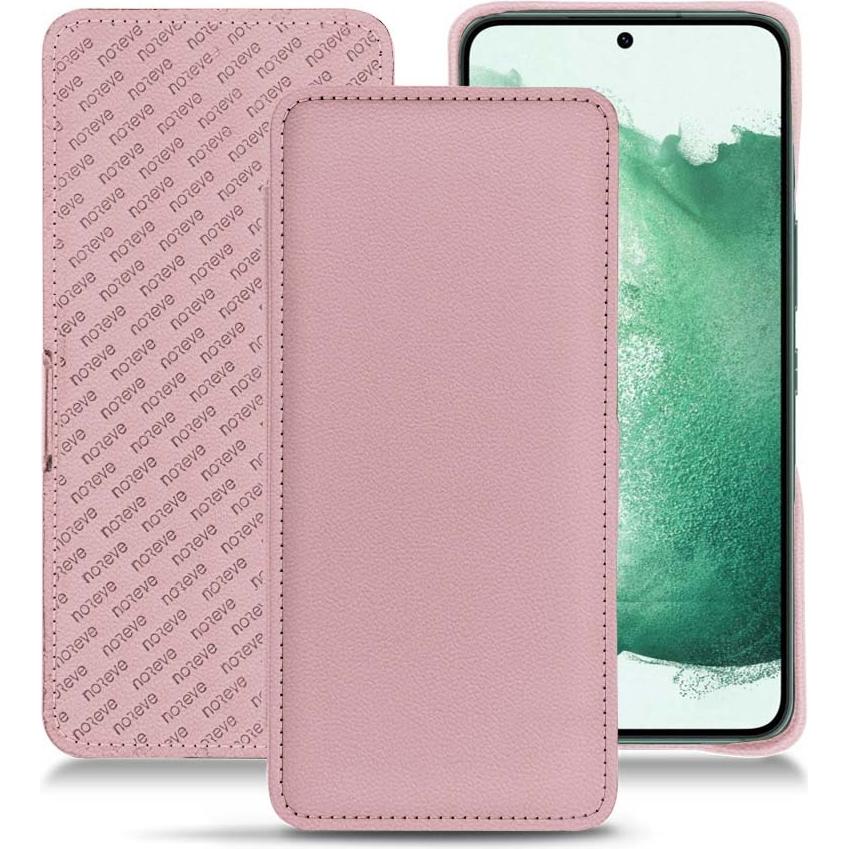 Noreve Lederschutzhülle horizontal (Samsung Galaxy S22+ 5G), Smartphone Hülle, Rosa