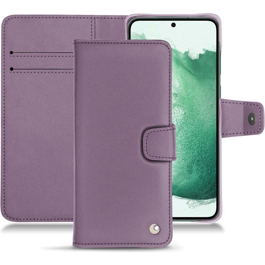 Noreve Lederschutzhülle Wallet (Samsung Galaxy S22+ 5G), Smartphone Hülle, Violett