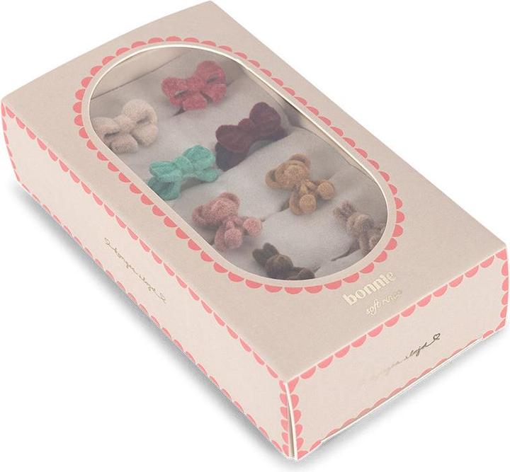 Immagine prodotto Konges Slojd 8Pack Bonnie FingerringeSet (10% di ferro, 30% di zinco, 60% terylene)