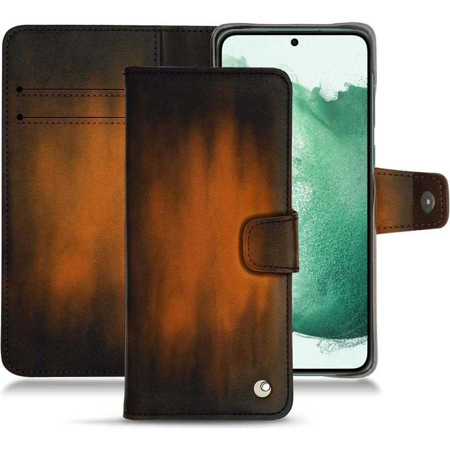 Thumbnail - Noreve Lederschutzhülle Wallet (Samsung Galaxy S22+ 5G), Smartphone Hülle, Braun