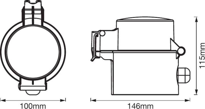 Actual product image Ledvance SMART+ Outdoor Plug 16A Bluetooth
