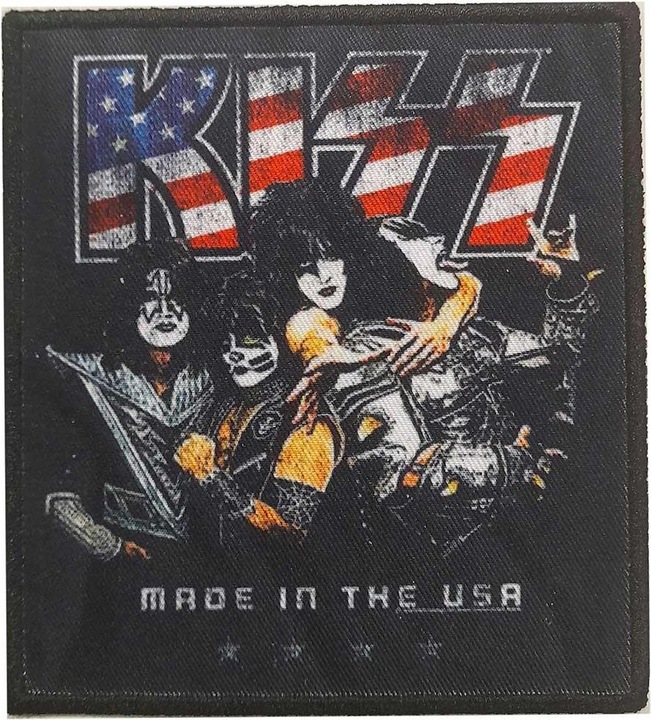 Produktbild KISS Aufnäher zum Aufbügeln Made In The USA Baumwolle