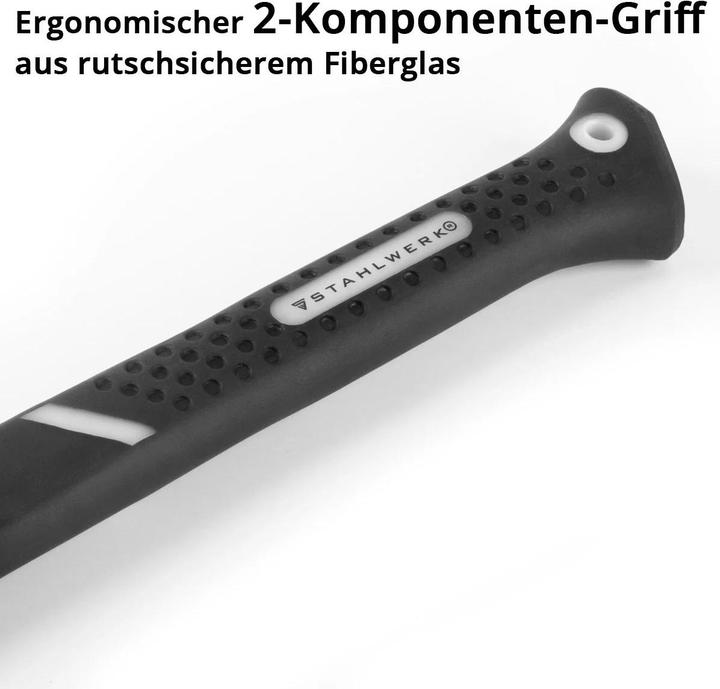 Actual product image Stahlwerk Claw hammer 570 g Carpenter's hammer made of carbon steel with TPR handle (570 g)