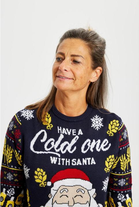 Produktbild Christmas Sweats Have a Cold One With Santa LED Sweater (L)