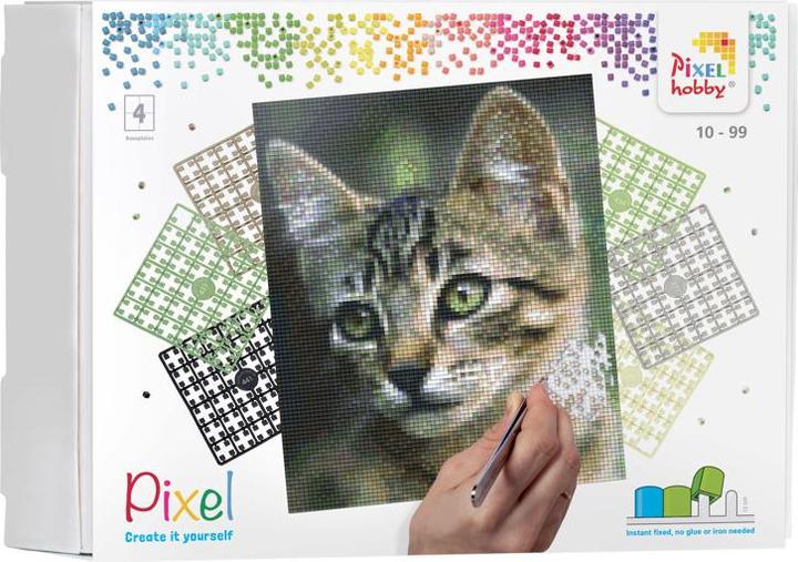Image du produit Pixelhobby Pixel Geschenkset 4 Basisplatten - Katze