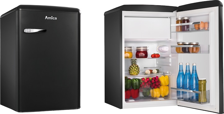 Produktbild Amica Kühlschrank mit Gefrierfach KS 15167 MS BxHxT 55 x 87.5 x 61.5 cm Kühlteil 95 l Gefrierteil 13 (108 l)