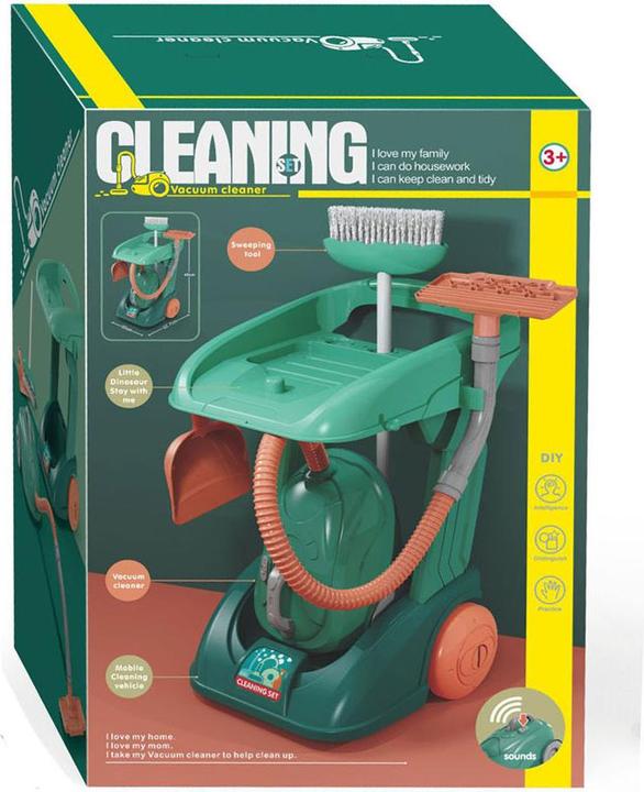 Reinigungswagen mit Staubsauger