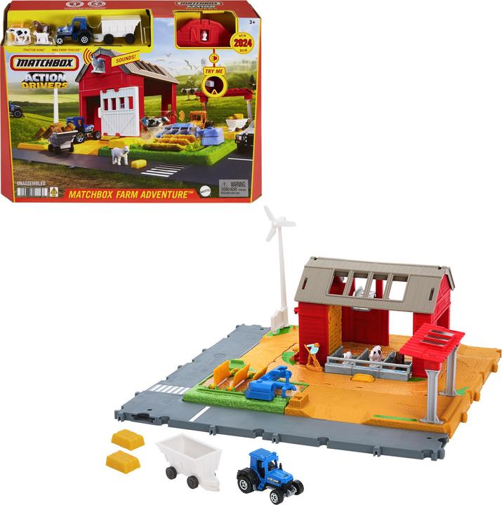 Actual product image Matchbox Action Drivers Farm Harvest Playset